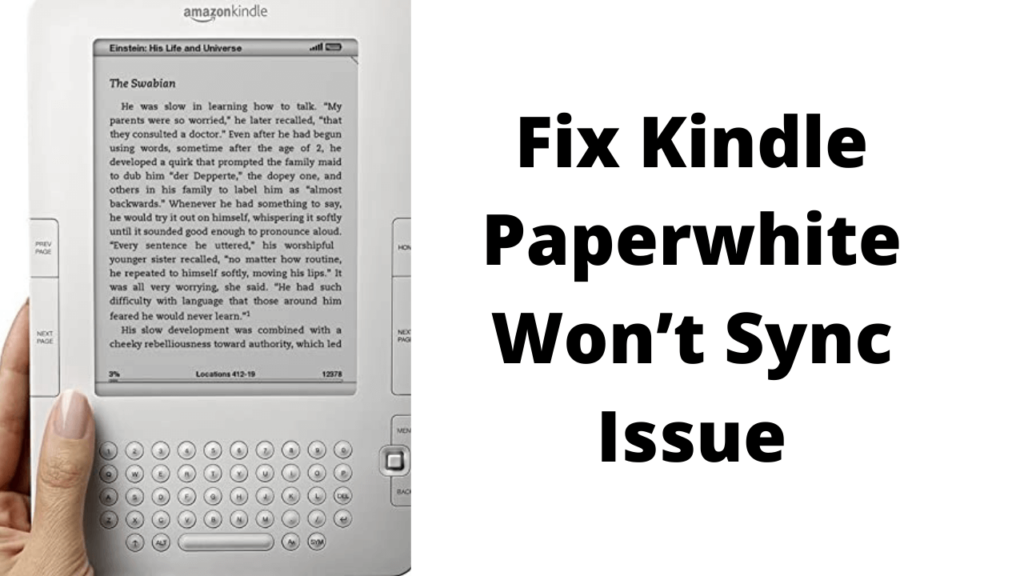 Kindle Paperwhite Wont Sync Issue