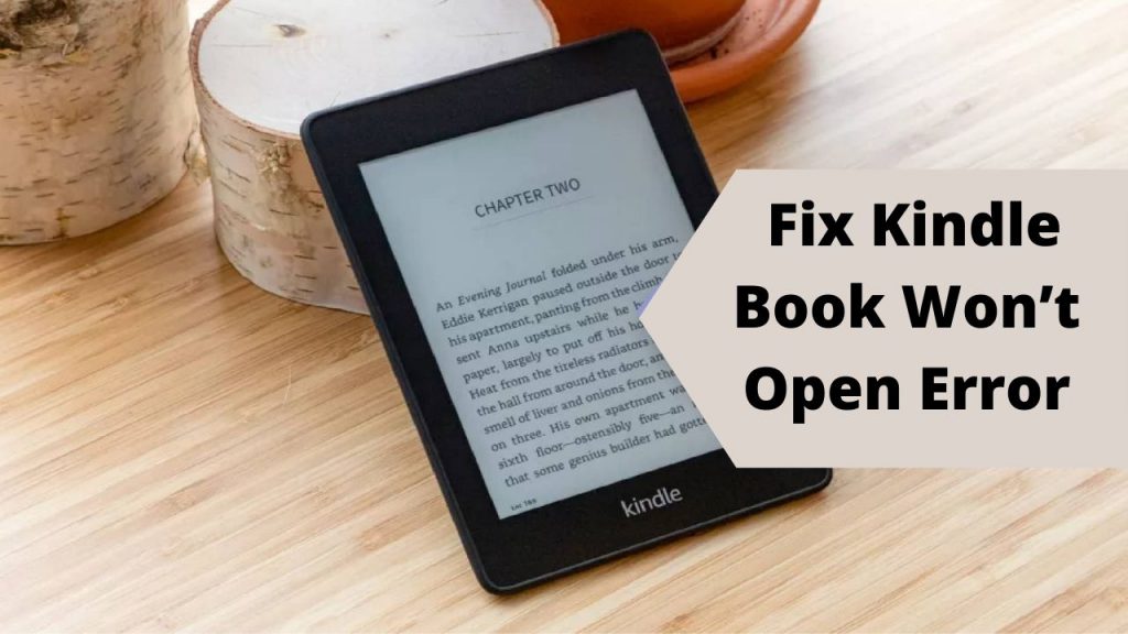 kindle book won't open